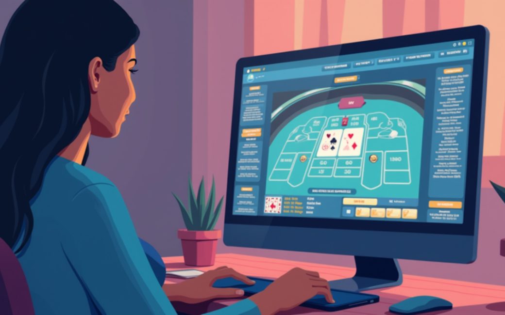 Player viewing a real-money casino app or website on a device screen
