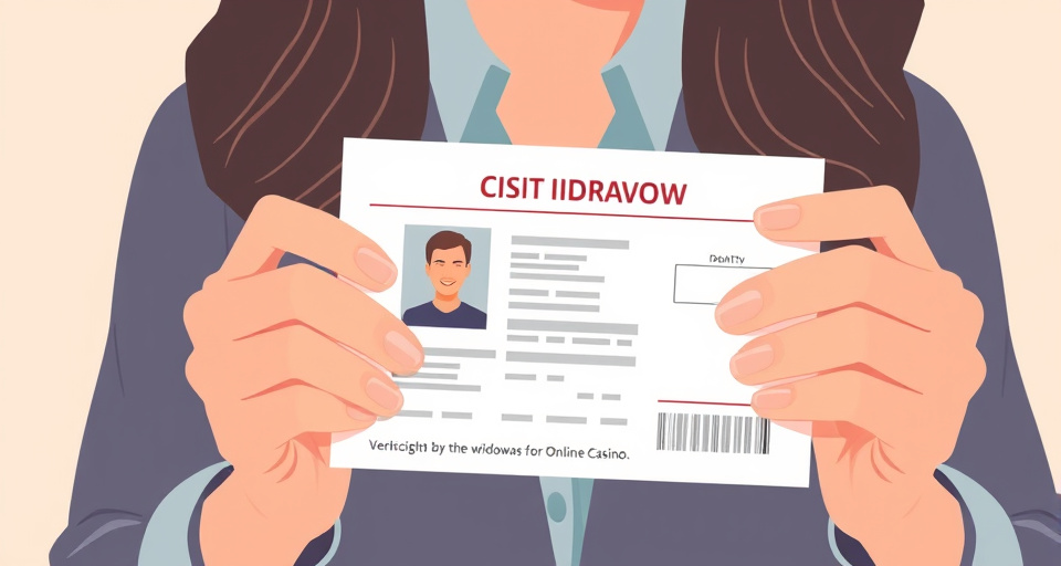 Player uploading government ID and address documents to casino for verification
